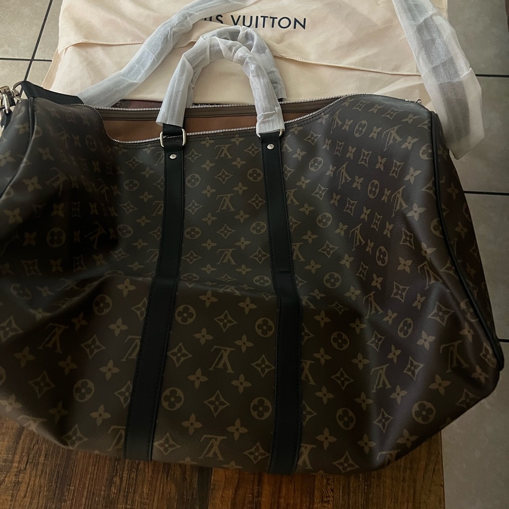 Louis Vuitton Dark Brown Monogram Duffel Bag
